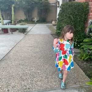 MINI BODEN Collared print dress